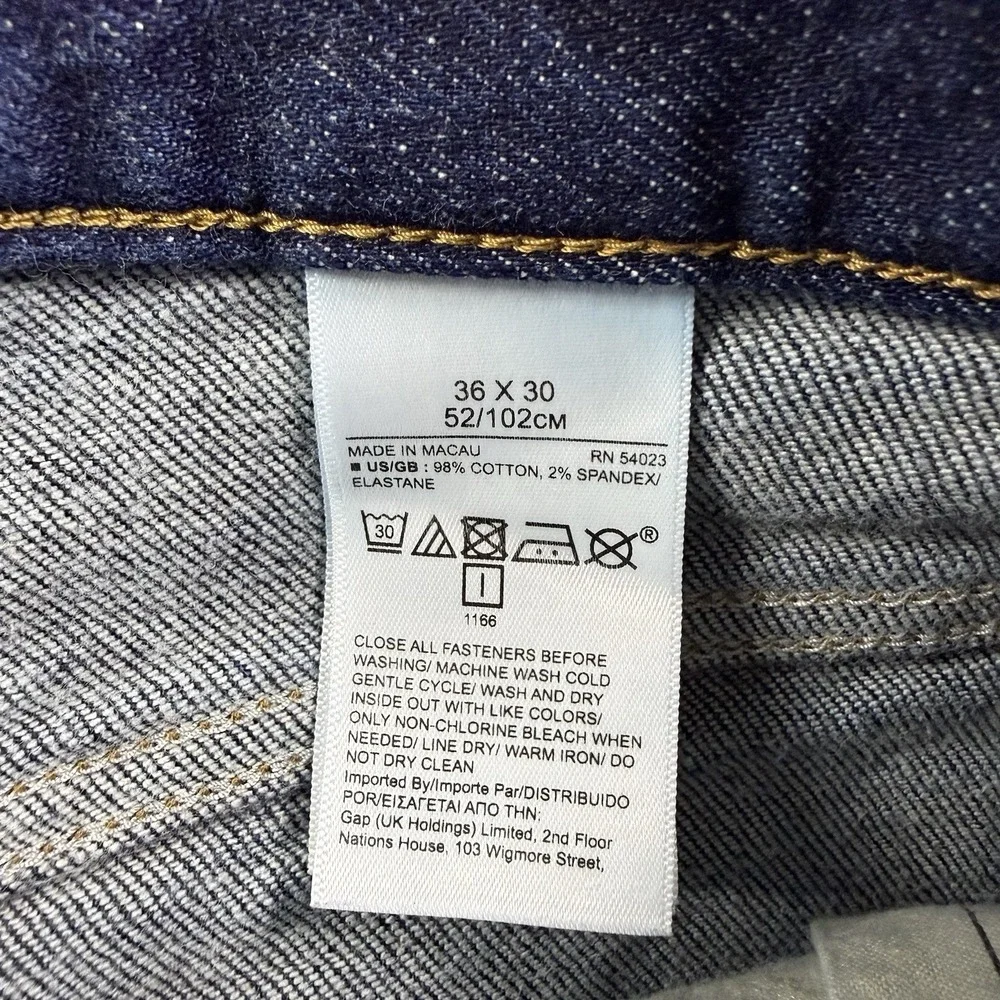 Banana Republic Jeans Mens 36x30 Slim Fit Dark Wash Stretch Denim Better Republi